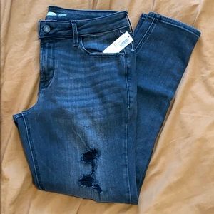 Old navy rockstar super skinny black distressed